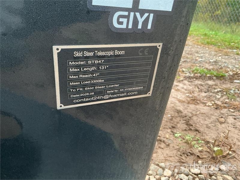  GIYI GY-STB47 131 in Telescopic Skid Steer Boom (U معدات البناء - غير ذلك