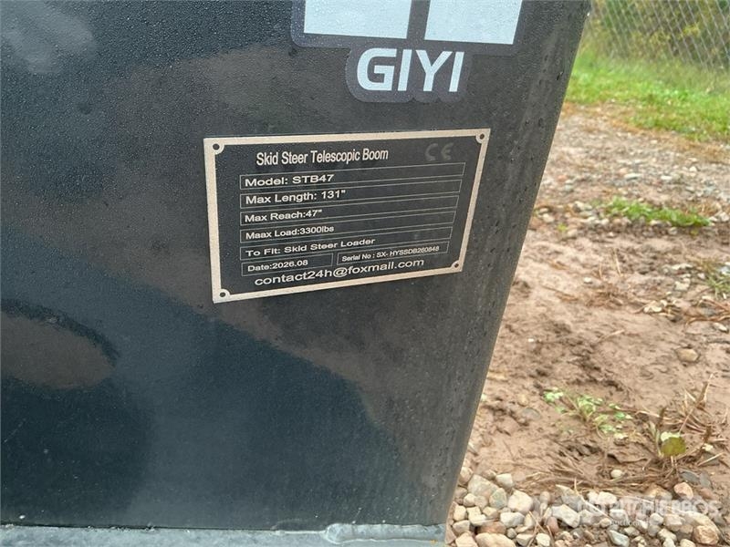  GIYI GY-STB47 131 in Telescopic Skid Steer Boom (U معدات البناء - غير ذلك