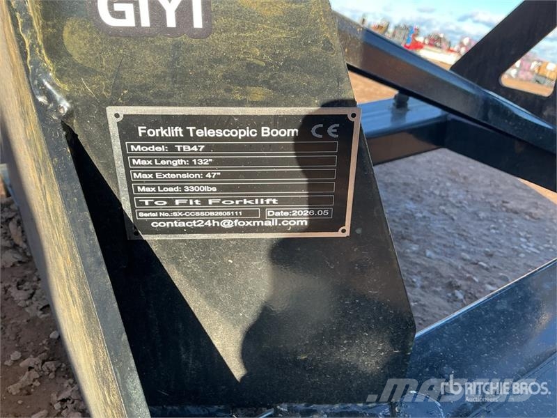 GIYI GY-TB47 132 in 3300 lb Forklift Telescopic Bo Andere Ausstattung und Zubehör