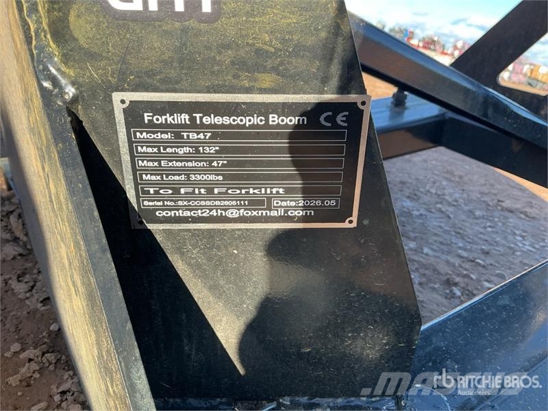 GIYI GY-TB47 132 in 3300 lb Forklift Telescopic Bo Andere Ausstattung und Zubehör