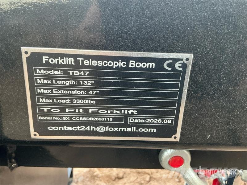 GIYI GY-TB47 132 in 3300 lb Forklift Telescopic Bo Overige tweedehands voorzetapparatuur en componenten