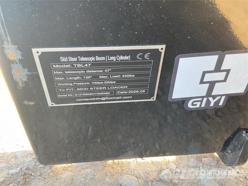 GIYI GY-TBL47 135 in Skid Steer Telescopic Boom (L Outros componentes