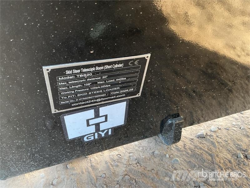 GIYI GY-TBS20 108 in Skid Steer Telescopic Boom (S Outros componentes