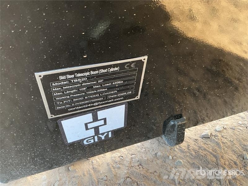 GIYI GY-TBS20 108 in Skid Steer Telescopic Boom (S Outros componentes