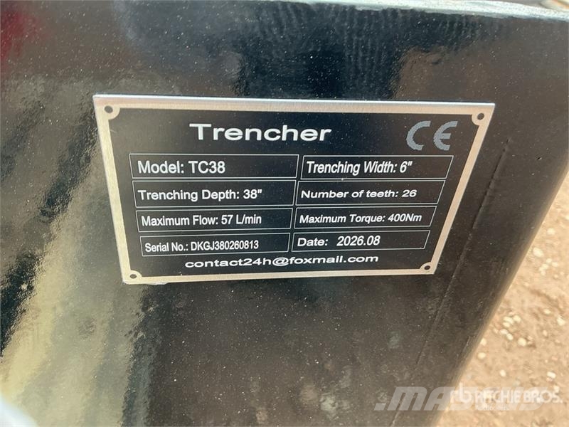  GIYI GY-X39 39 in Mini Skid Steer Trencher (Unused Kjedegravere