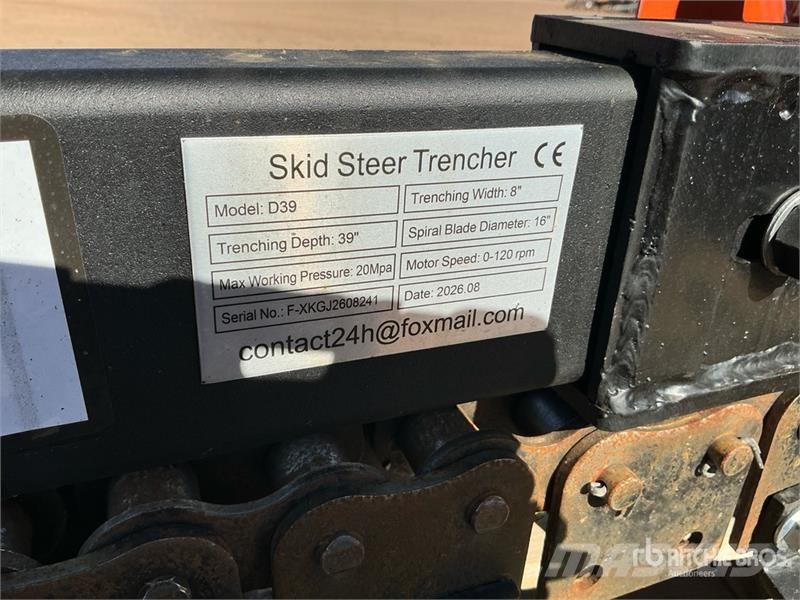  GIYI GY-X39 39 in Mini Skid Steer Trencher (Unused Trenchers