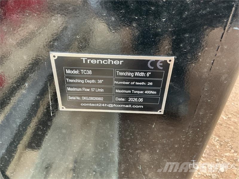 GIYI GY-X39 39 in Mini Skid Steer Trencher (Unused Kjedegravere