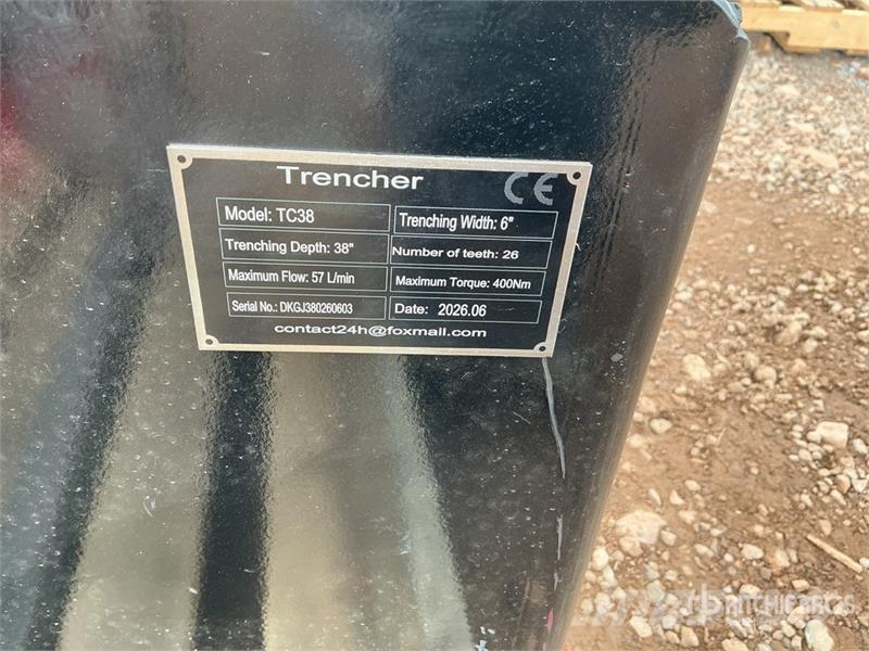GIYI GY-X39 39 in Mini Skid Steer Trencher (Unused Kjedegravere
