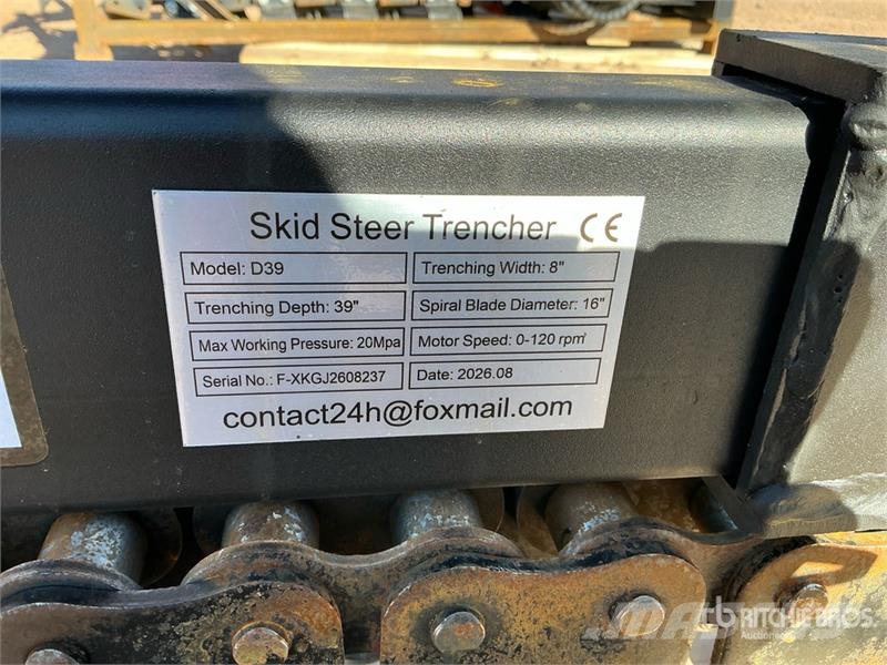 GIYI GY-X39 39 in Mini Skid Steer Trencher (Unused Trenchers