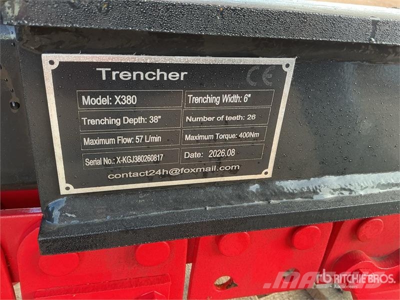GIYI GY-X39 39 in Mini Skid Steer Trencher (Unused Koparki łańcuchowe