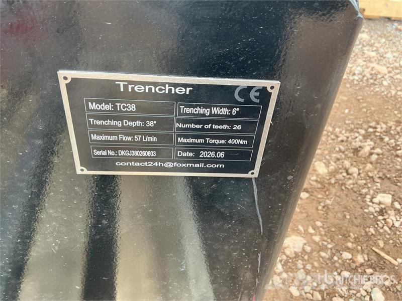 GIYI GY-X39 39 in Mini Skid Steer Trencher (Unused Kjedegravere
