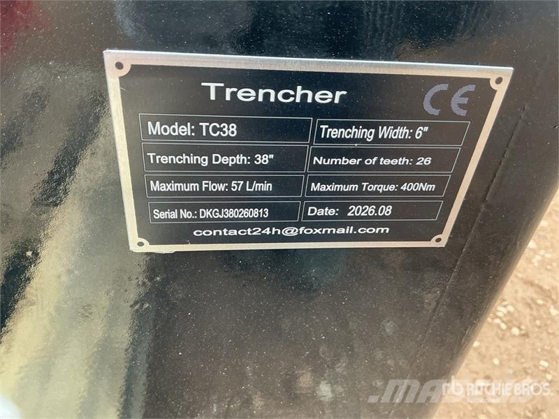  GIYI GY-X39 39 in Mini Skid Steer Trencher (Unused Kjedegravere