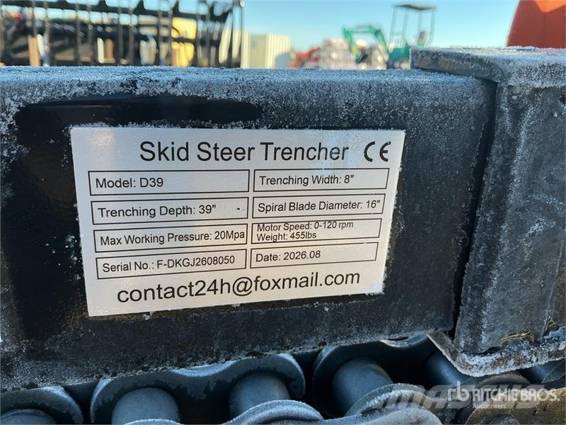  GIYI GY-Y D380 Skid Steer Trencher (Unused) ماكينات حفر خنادق