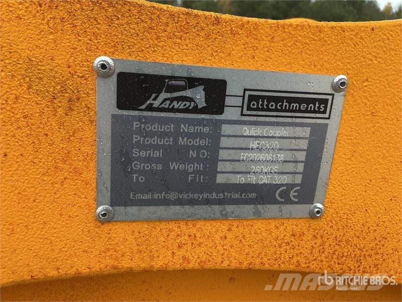 Handy HEC320 Excavator Coupler - Fits Cat 320 (Unused) Pikakytkimet