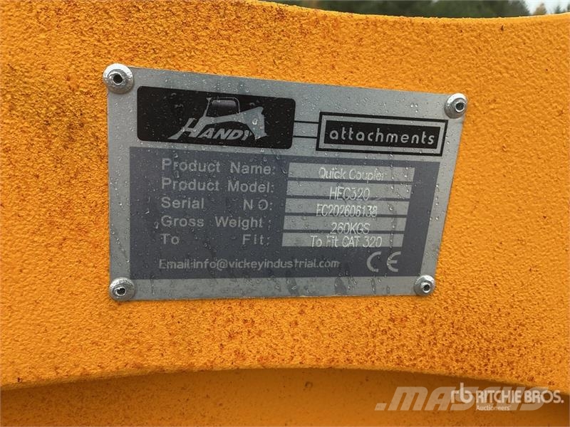 Handy HEC320 Excavator Coupler - Fits Cat 320 (Unused) Pikakytkimet