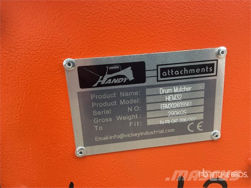 Handy HEM32 35 in Excavator Mulcher - Fits Cat 306/307 ( Other components