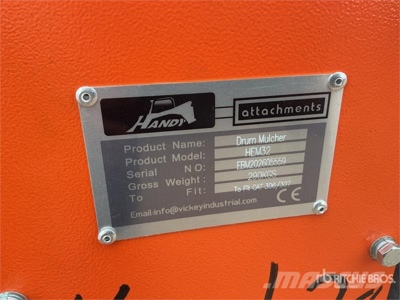 Handy HEM32 35 in Excavator Mulcher - Fits Cat 306/307 ( Other components