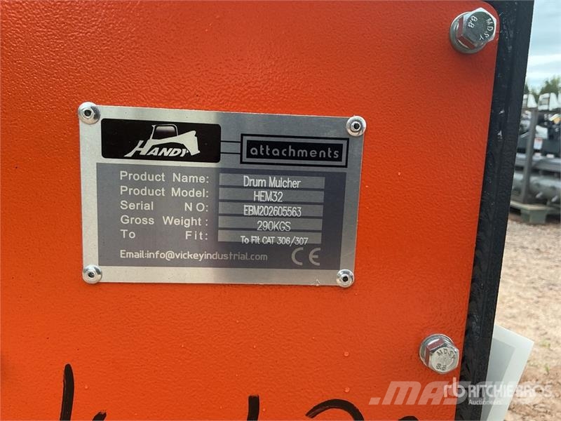 Handy HEM32 35 in Excavator Mulcher - Fits Cat 306/307 ( Kiti naudoti statybos komponentai