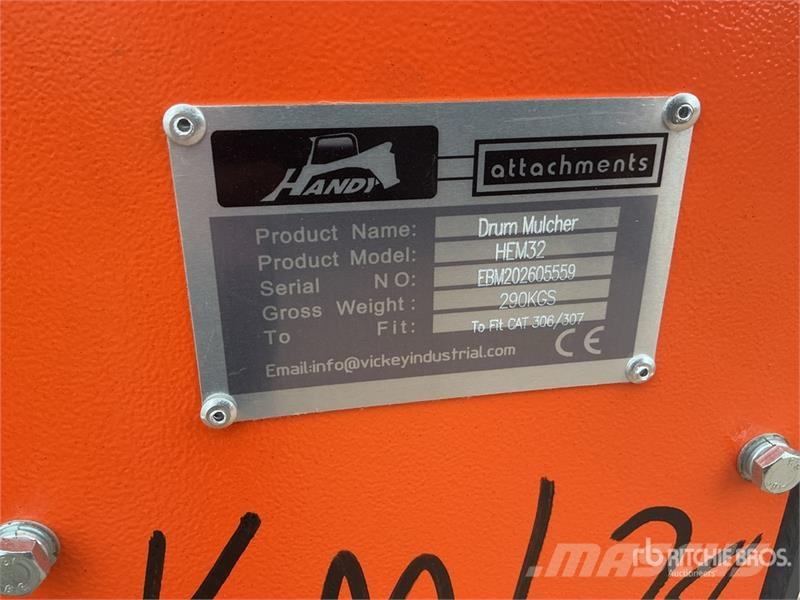 Handy HEM32 35 in Excavator Mulcher - Fits Cat 306/307 ( Other components