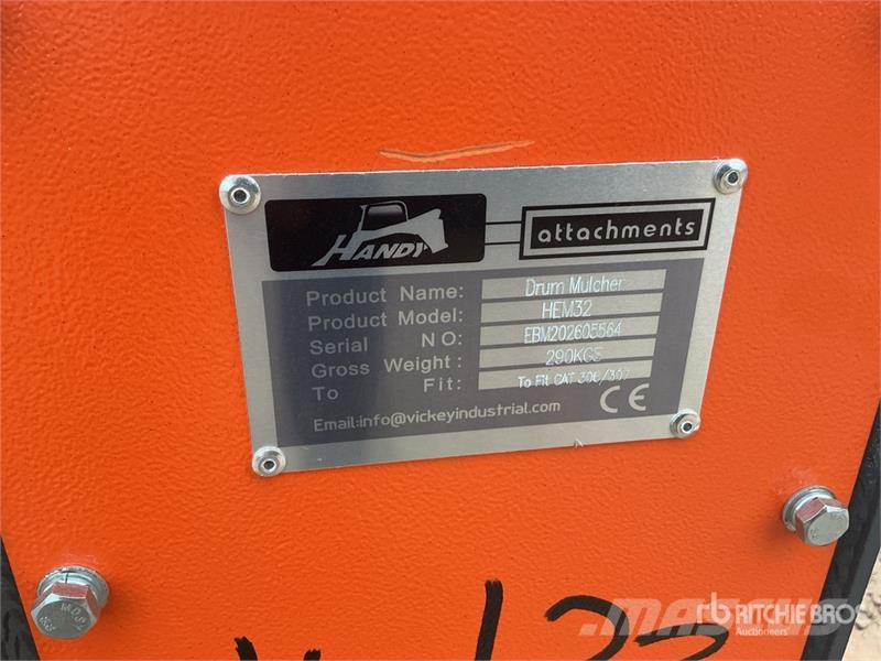 Handy HEM32 35 in Excavator Mulcher - Fits Cat 306/307 ( Other components