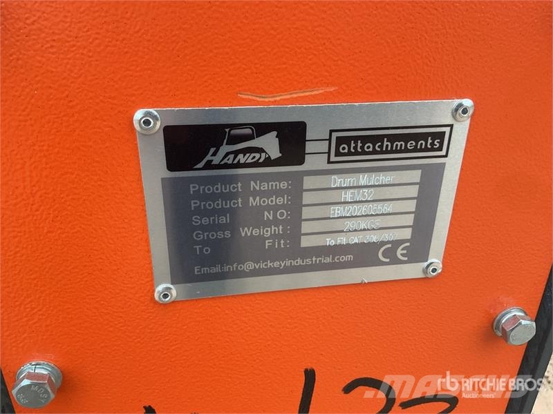 Handy HEM32 35 in Excavator Mulcher - Fits Cat 306/307 ( Other components