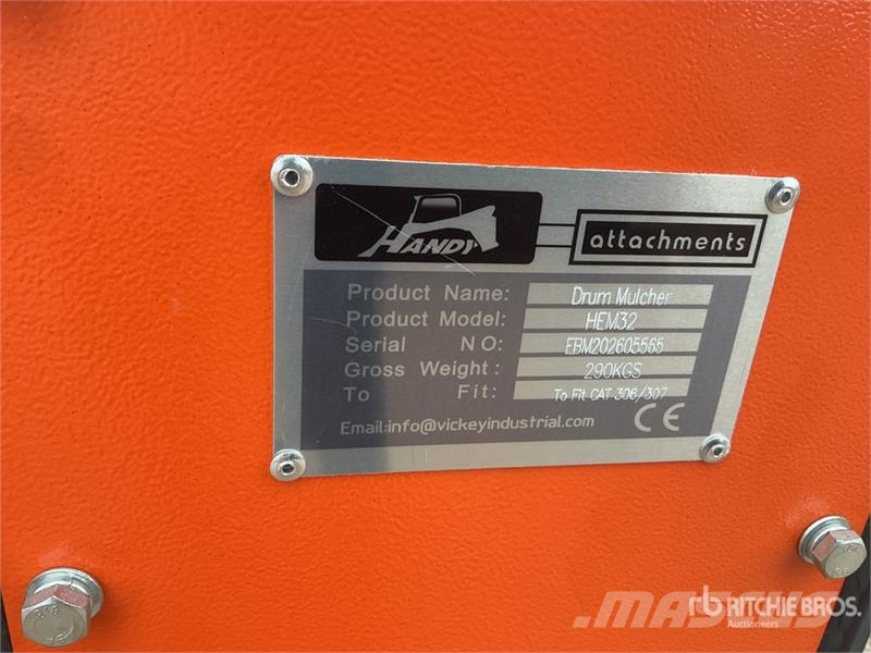 Handy HEM32 36 in Excavator Mulcher - Fits Cat 306/307 ( Other components