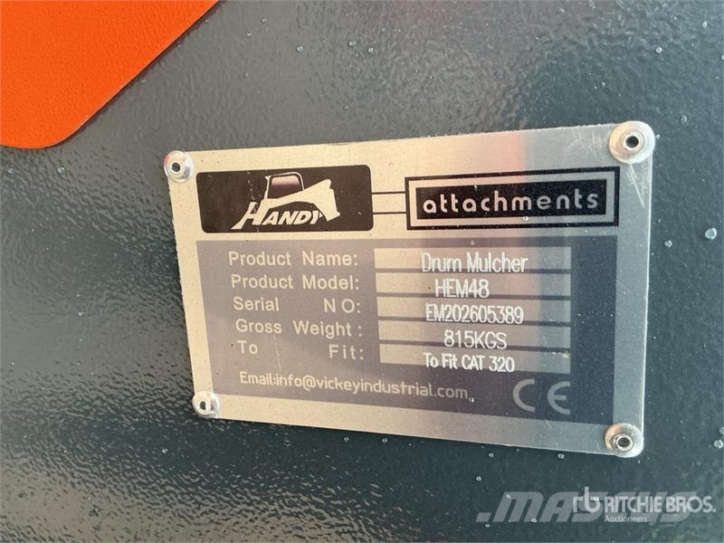Handy HEM48 48 in Excavator Mulcher - Fits Cat 320 (Unus Other components