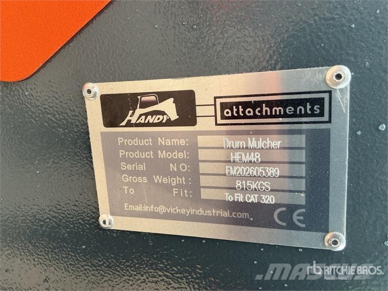 Handy HEM48 48 in Excavator Mulcher - Fits Cat 320 (Unus Other components
