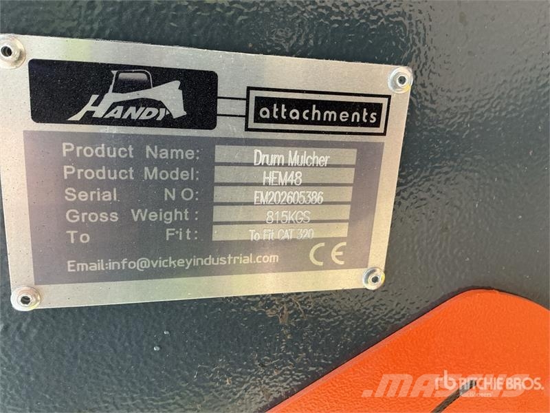 Handy HEM48 48 in Excavator Mulcher - Fits Cat 320 (Unus Other components
