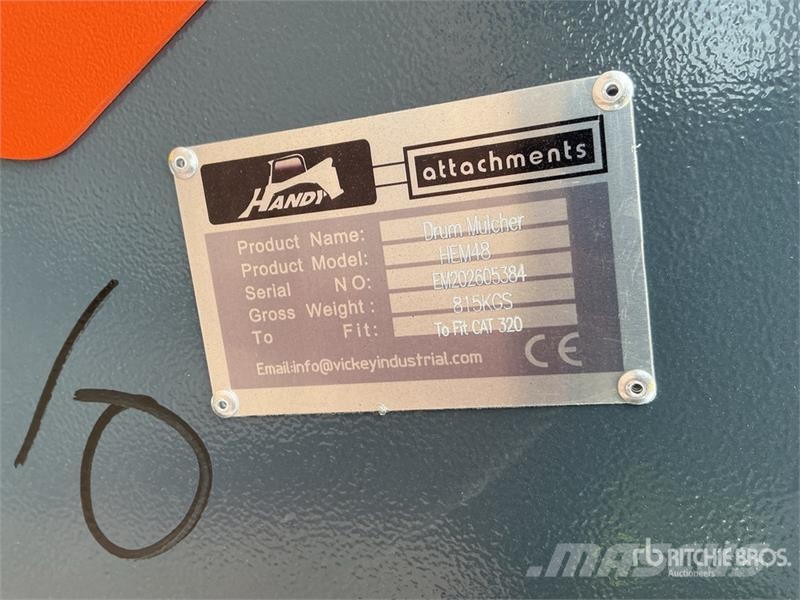 Handy HEM48 48 in Excavator Mulcher - Fits Cat 320 (Unus Other components