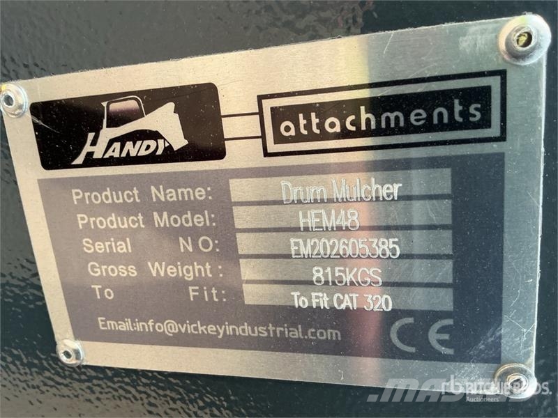 Handy HEM48 48 in Excavator Mulcher - Fits Cat 320 (Unus Other components