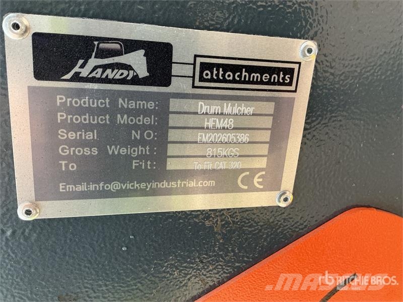 Handy HEM48 48 in Excavator Mulcher - Fits Cat 320 (Unus Other components