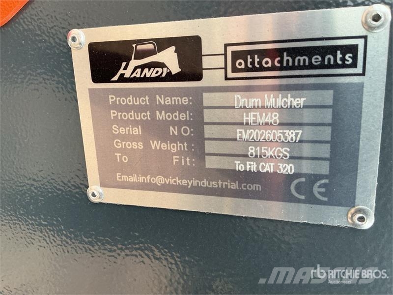 Handy HEM48 48 in Excavator Mulcher - Fits Cat 320 (Unus Other components