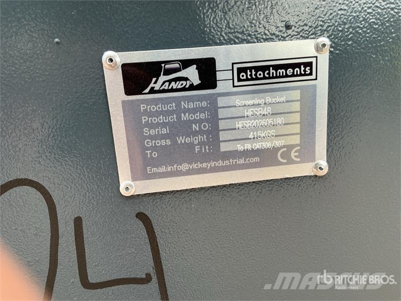 Handy HESB48 50 in Excavator Screening Bucket - Fits Cat 篩分機