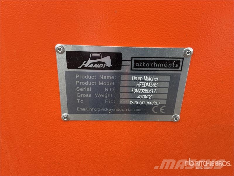Handy HFEDM36S 36 in Excavator Mulcher - Fits 7 - 12 ton Andere Zubehörteile
