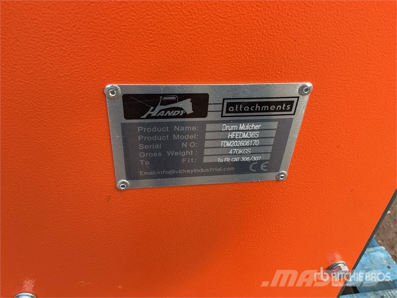 Handy HFEDM36S 36 in Excavator Mulcher - Fits 7 - 12 ton Andere Zubehörteile