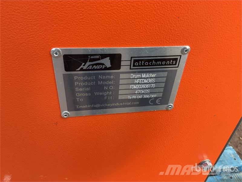 Handy HFEDM36S 36 in Excavator Mulcher - Fits 7 - 12 ton Andere Zubehörteile