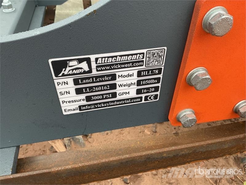 Handy HLL78 78 in Skid Steer Landplane (Unused) Tas toplama makinasi