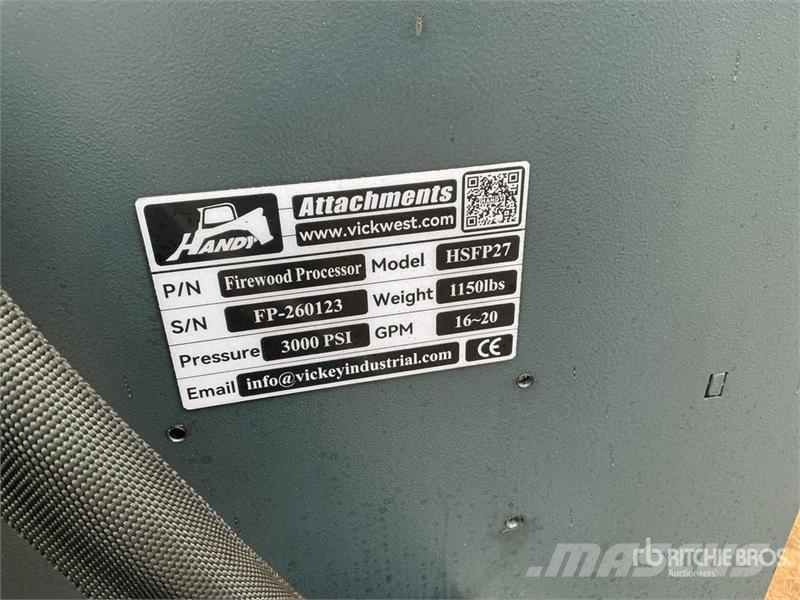 Handy HSFP27 27 in Skid Steer Firewood Processor (Unused Otros componentes