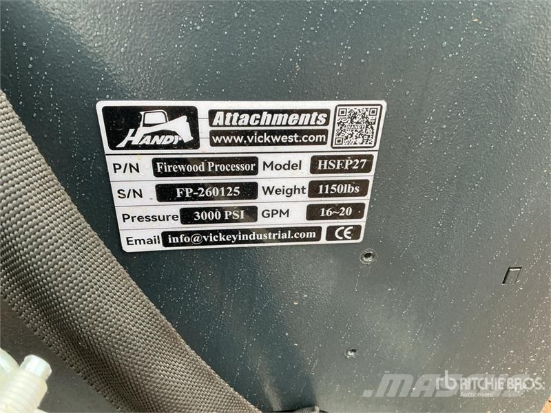 Handy HSFP27 27 in Skid Steer Firewood Processor (Unused Other components