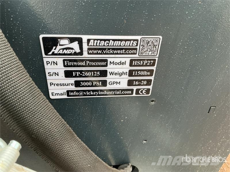 Handy HSFP27 27 in Skid Steer Firewood Processor (Unused Other components