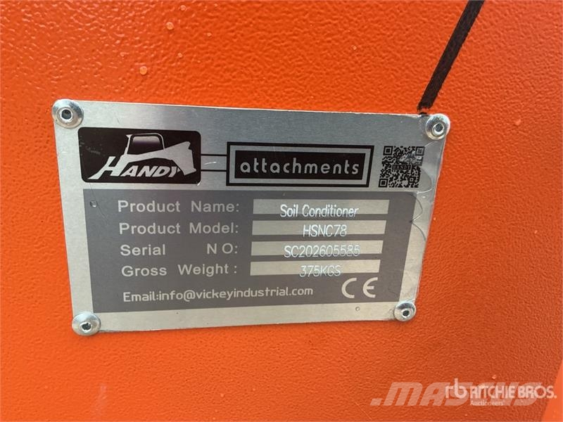 Handy HSNC78 78 in Skid Steer Power Rake (Unused) مكابس وميبسات التبن
