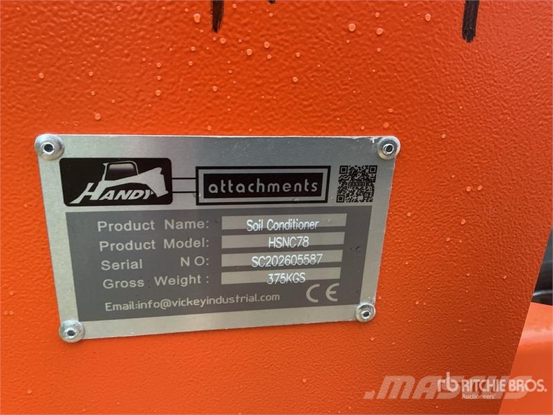 Handy HSNC78 78 in Skid Steer Power Rake (Unused) مكابس وميبسات التبن