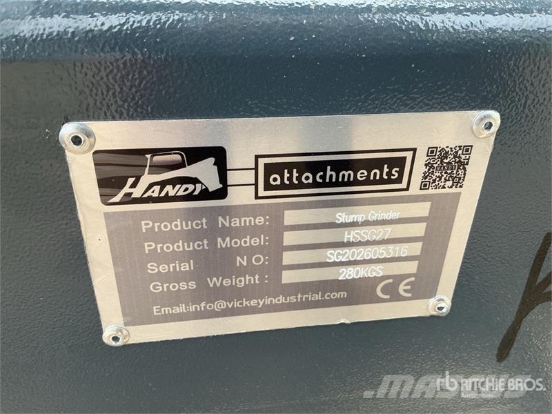 Handy HSSG27 28 in Skid Steer Stump Grinder (Unused) Såbäddsharvar och rototillers