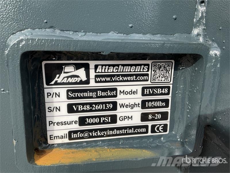 Handy HVSB48 50 in Skid Steer Screening Bucket (Unused) Siebschaufeln