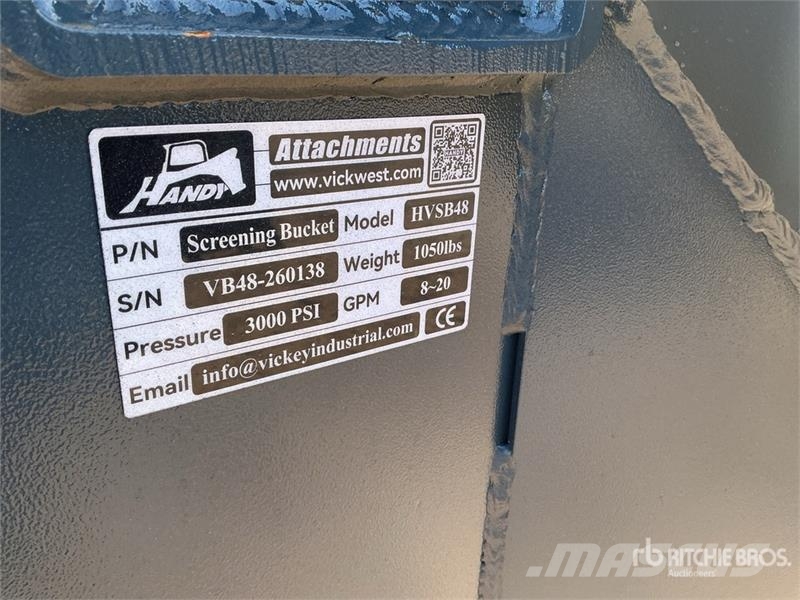 Handy HVSB48 55 in Skid Steer Screening Bucket (Unused) 筛选机