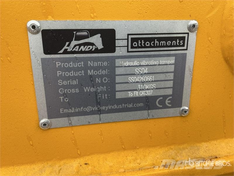 Handy SS04 Excavator Plate Compactor Attachment - Fits 4 دكاكات أفقية