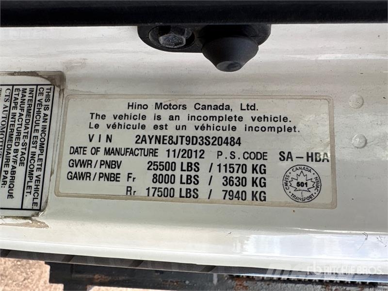 Hino 268 4x2 Roll-Off Truck Скиповые погрузчики