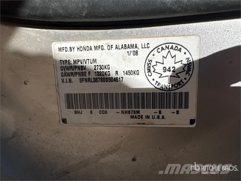 Honda Odyssey Auto