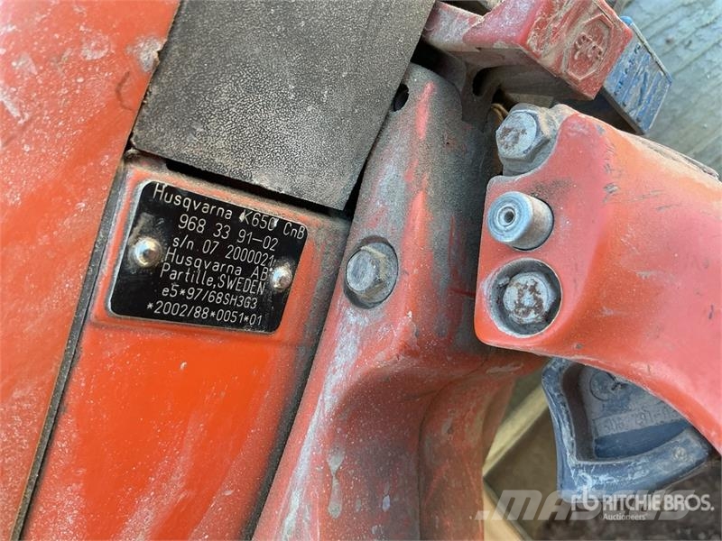 Husqvarna K650 Concrete Saw Andre komponenter